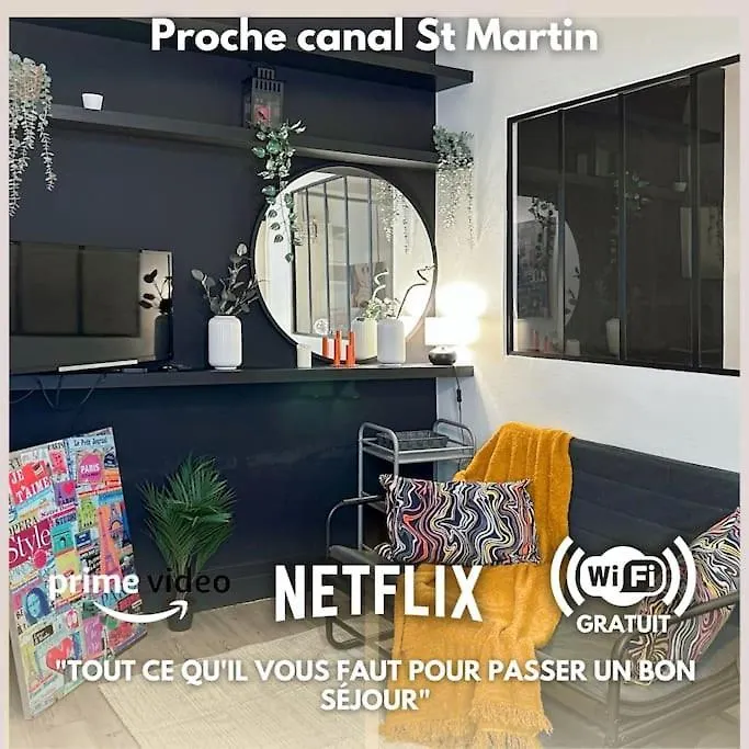 Cocon Urbain Proche Canal Saint-martin Apartman